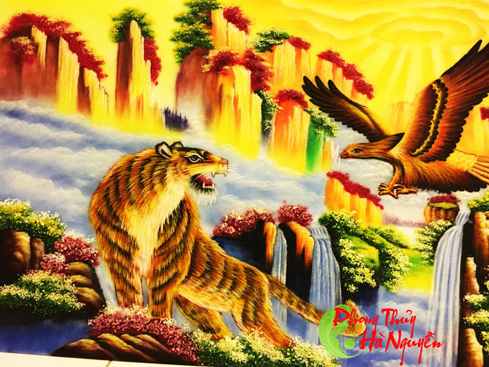 tranh đá quý tranh hổ